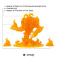 Humblewood: 4"x4" Aspect of Fire Transparent Orange- Miniatures (Plastic Minis)
