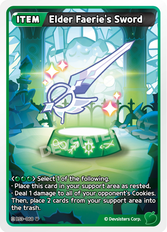 CookieRun TCG - Elder Faerie’s Sword [BS3-068 U]
