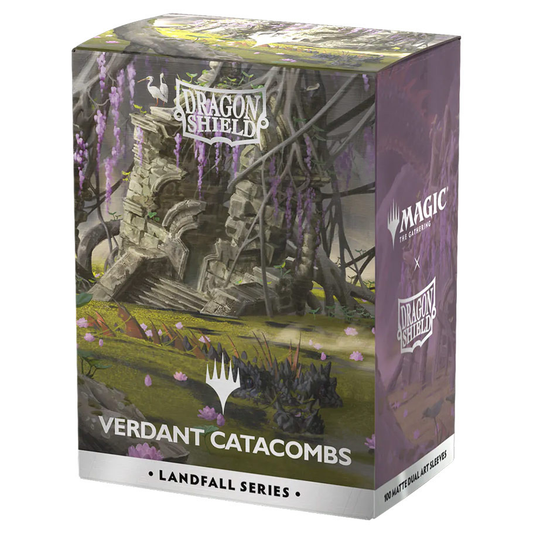Dragon Shield Sleeves: Standard DUAL- Matte 'MTG Landfall Series- Verdant Catacombs' Art (100 ct.)
