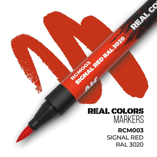AK Interactive - Real Colors Markers: Signal Red RAL 3020