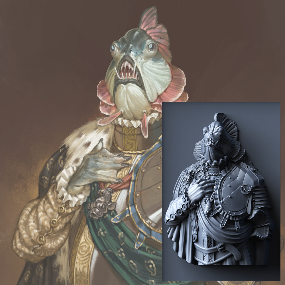 Monument Hobbies - Texture Trainer Frameable #1 - Sir Viathan