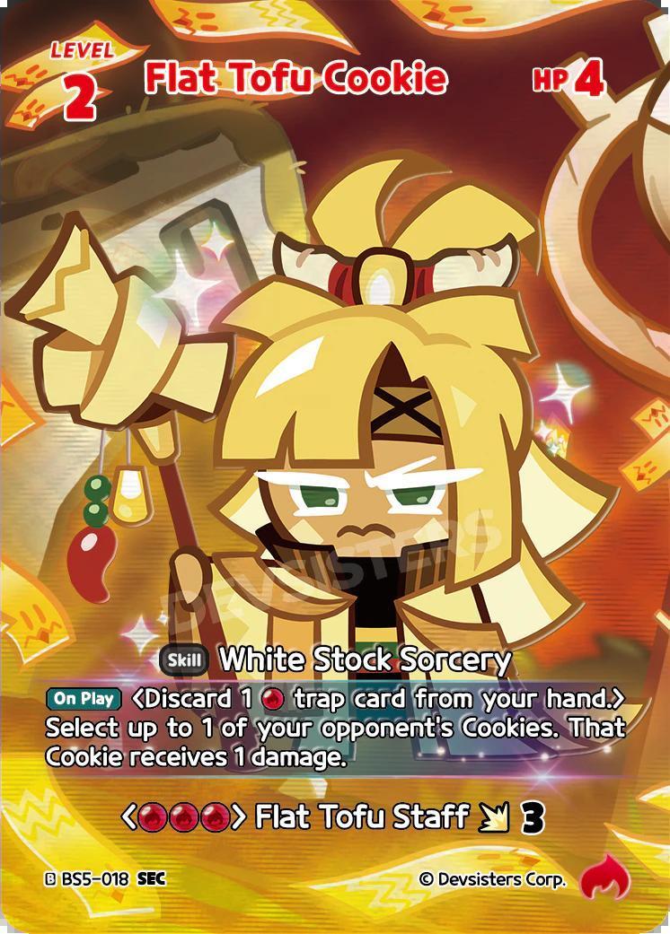 CookieRun TCG - Flat Tofu Cookie [BS5-018 SEC]