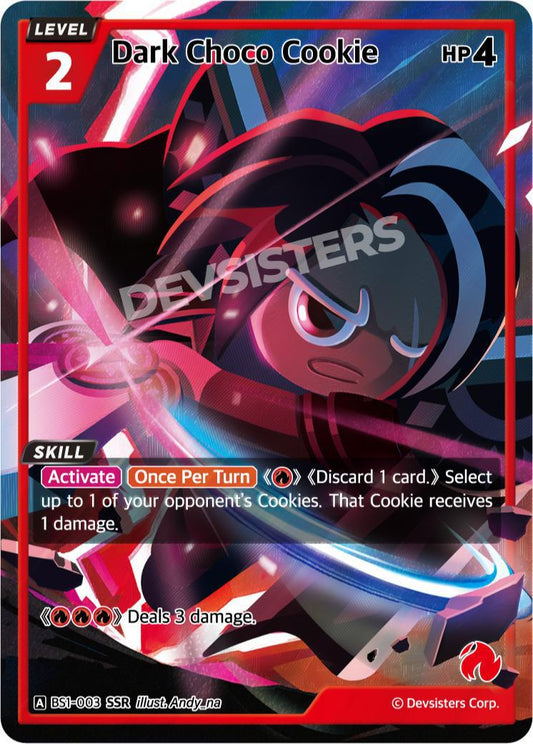 CookieRun TCG - Dark Choco Cookie [BS1‑003 SSR]