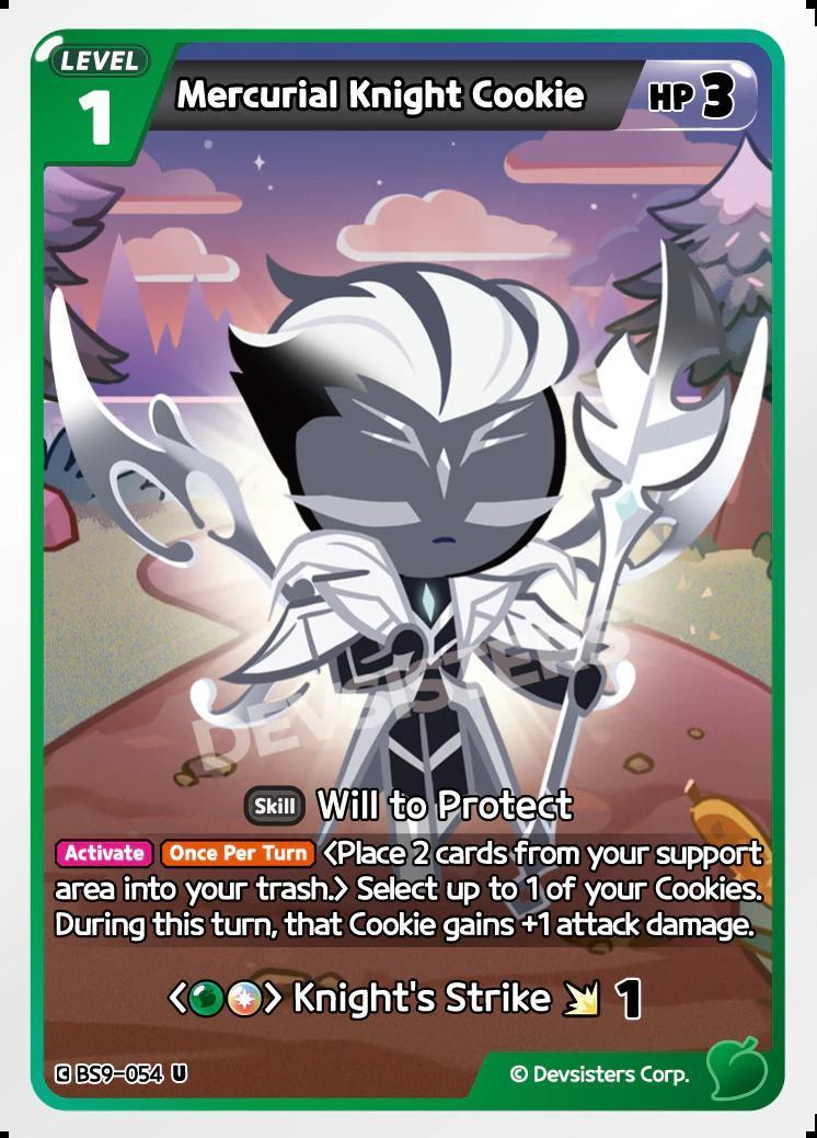 CookieRun TCG - Mercurial Knight Cookie [BS9-054 U]