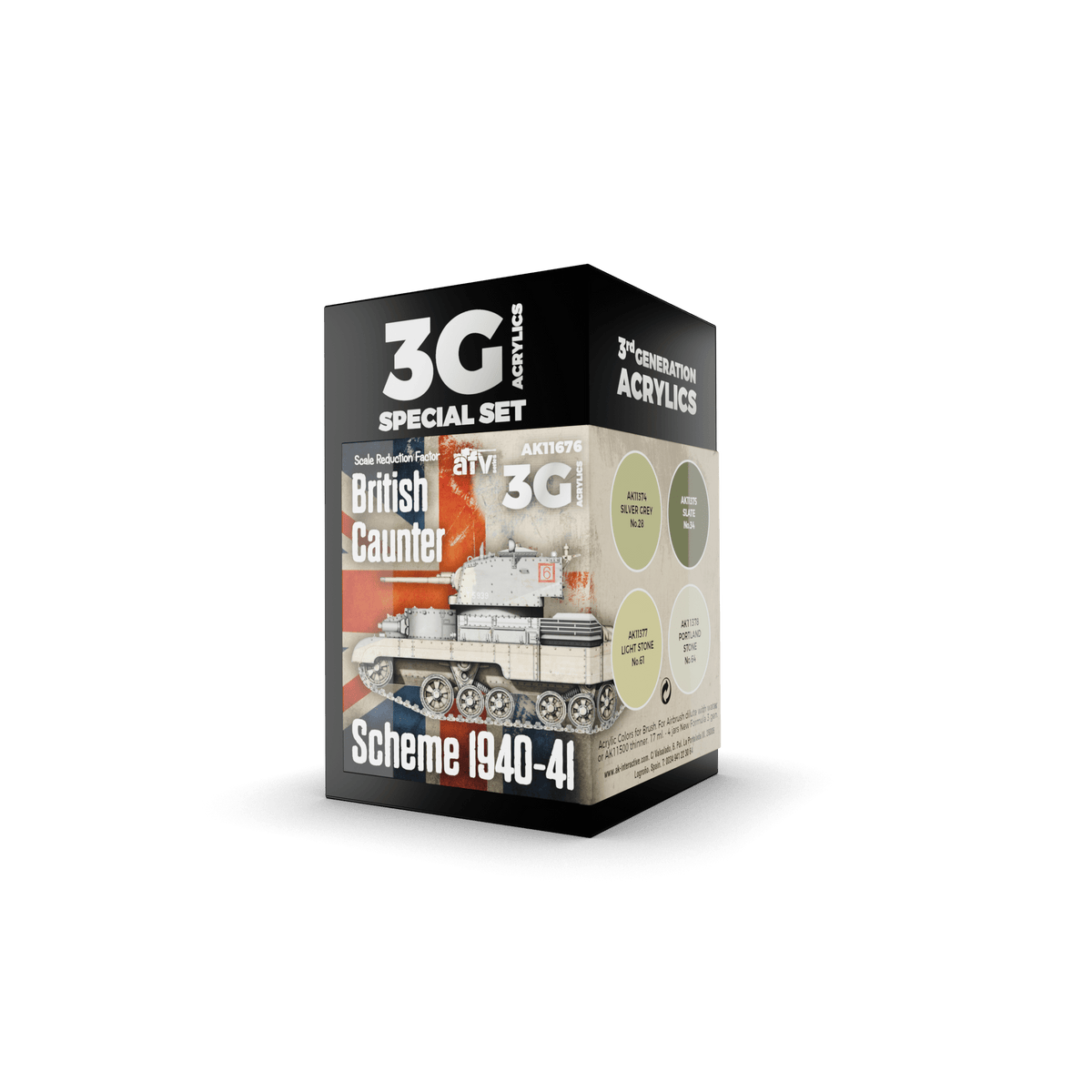 AK Interactive - 3G Special Set: British Caunter Scheme 1940-41 (4ct) - The Feisty Goblin Gamehouse -