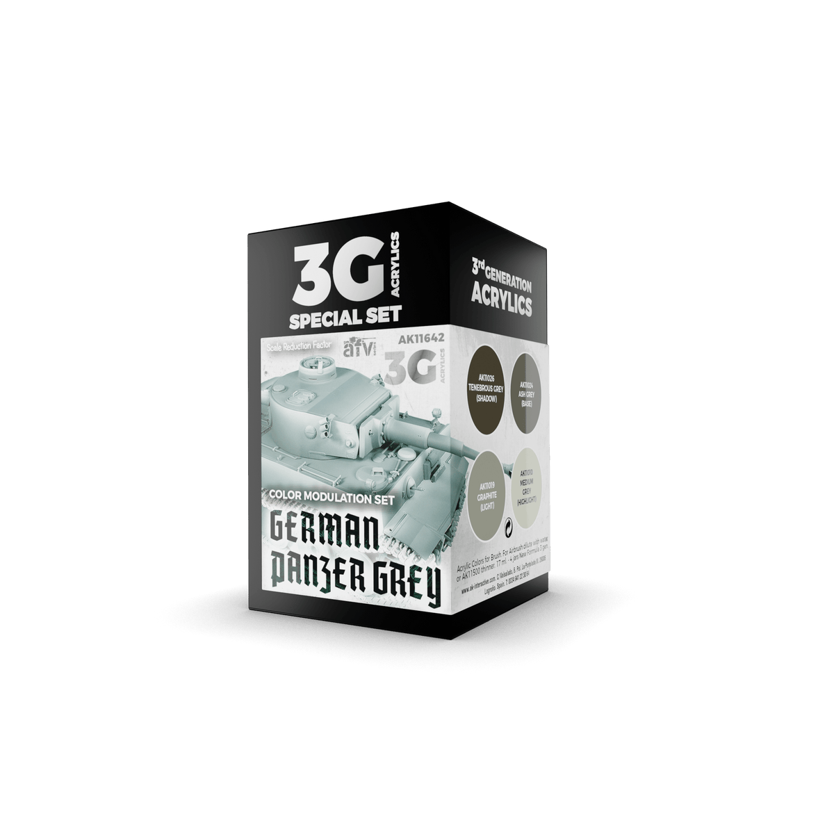 AK Interactive - 3G Special Set: German Panger Grey (4ct) - The Feisty Goblin Gamehouse -