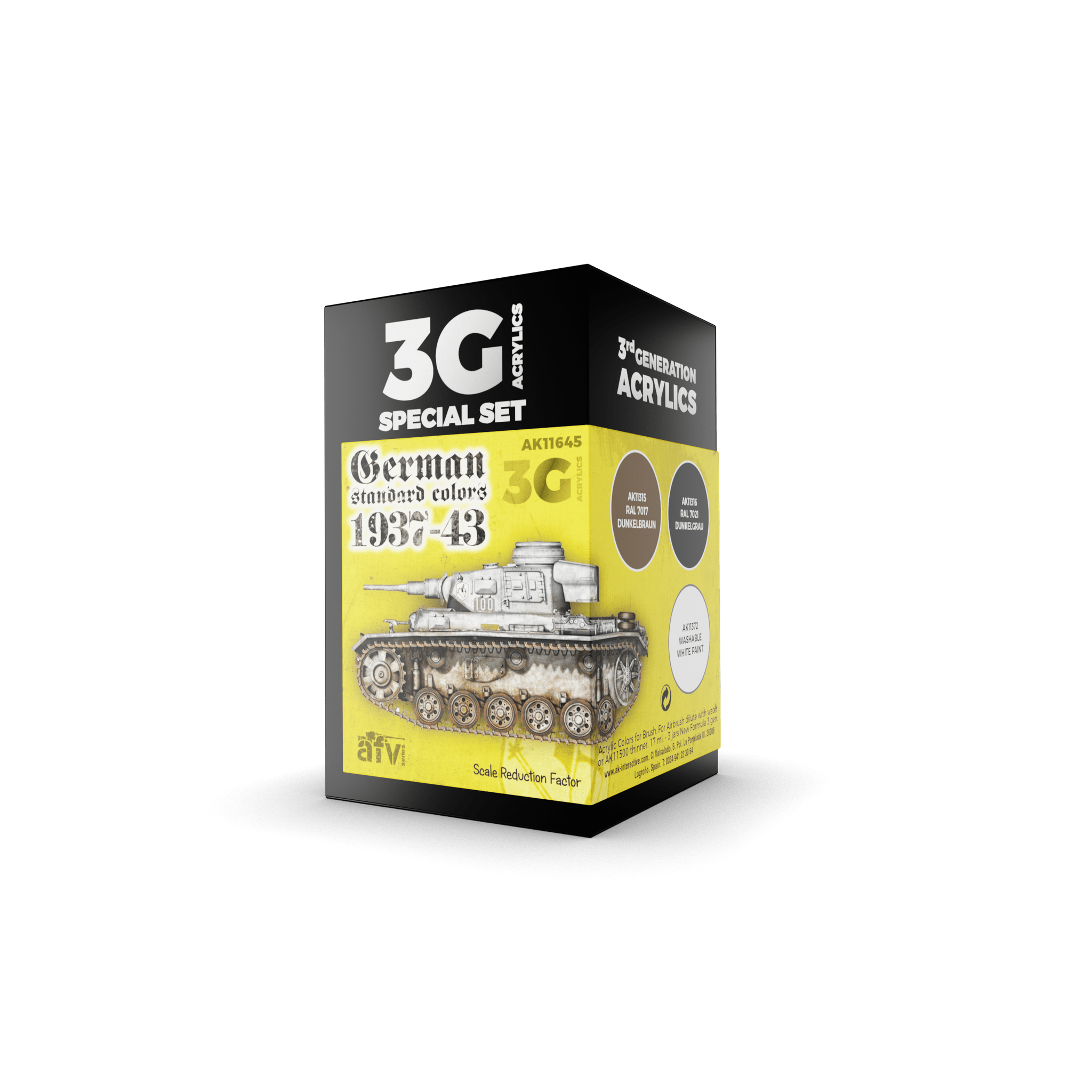 AK Interactive - 3G Special Set: German Standard Colors 1937-43 (3ct) - The Feisty Goblin Gamehouse -