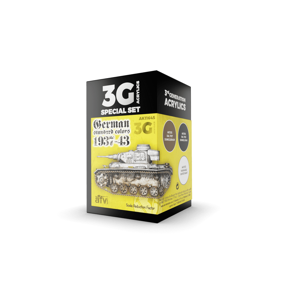 AK Interactive - 3G Special Set: German Standard Colors 1937-43 (3ct) - The Feisty Goblin Gamehouse -