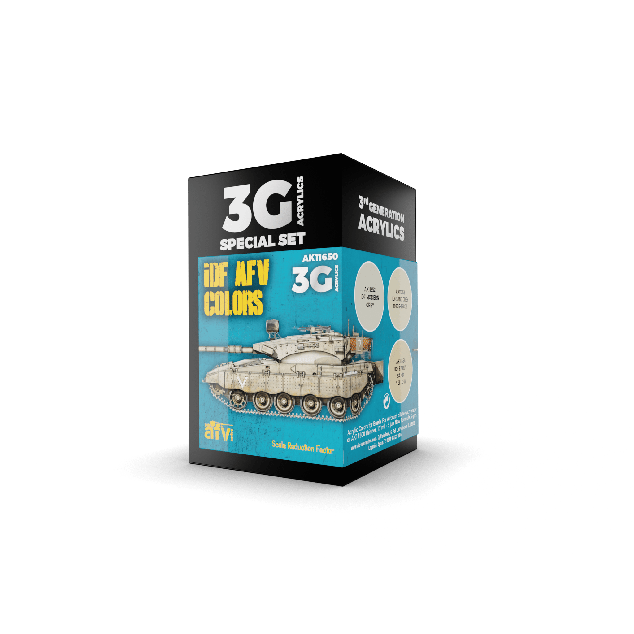 AK Interactive - 3G Special Set: IDF AFV Colors (3ct) - The Feisty Goblin Gamehouse -