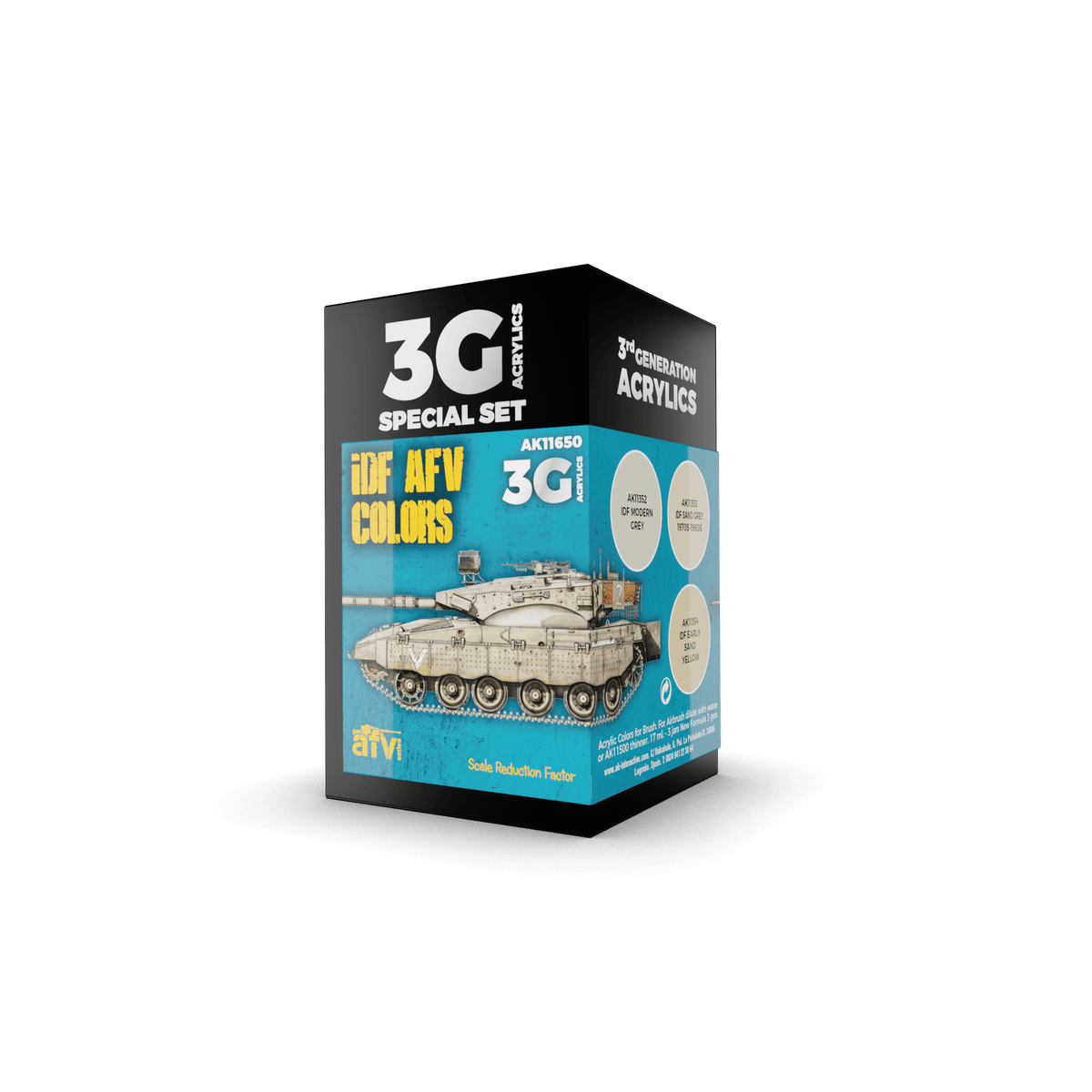 AK Interactive - 3G Special Set: IDF AFV Colors (3ct) - The Feisty Goblin Gamehouse -