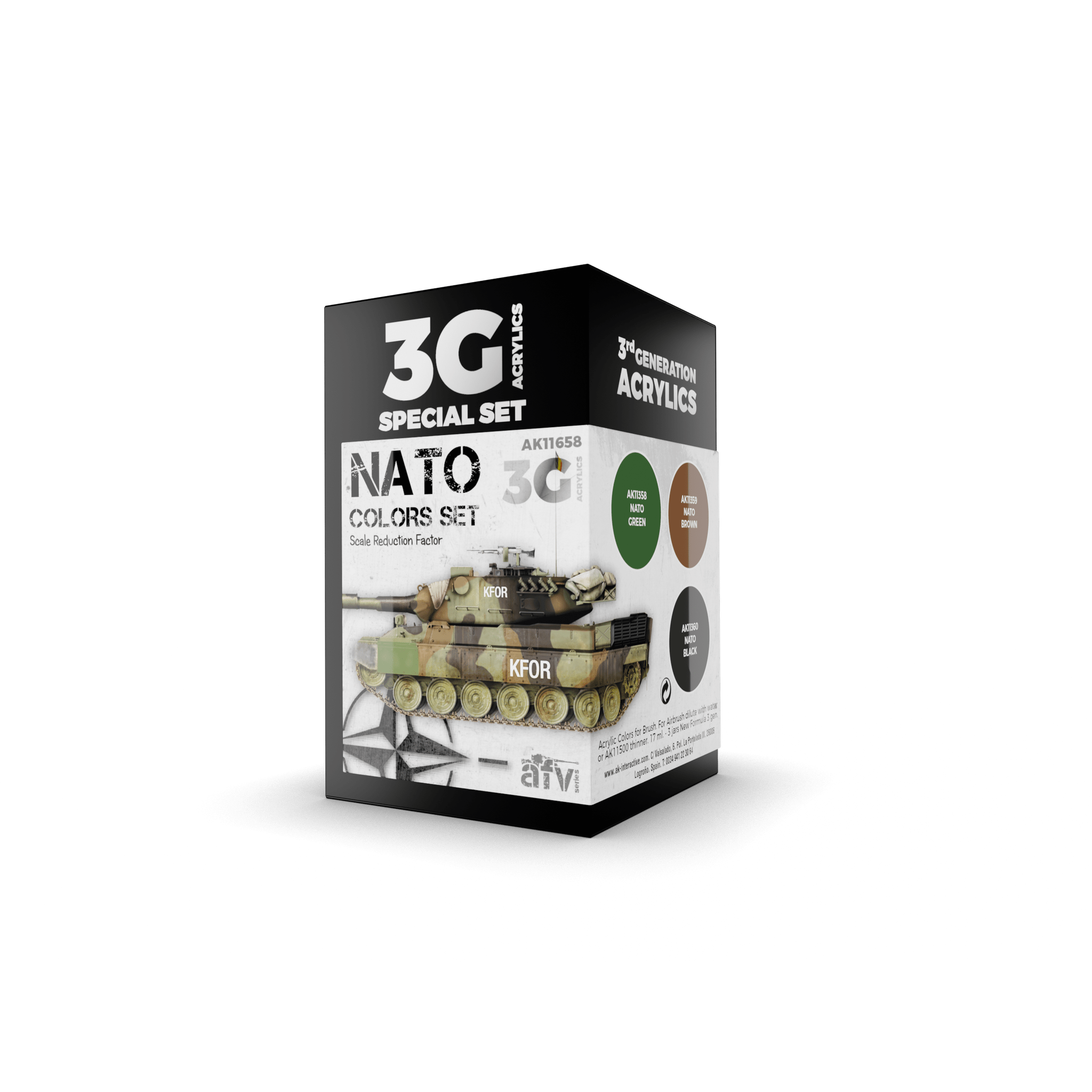 AK Interactive - 3G Special Set: Nato Colors Set (3ct) - The Feisty Goblin Gamehouse -