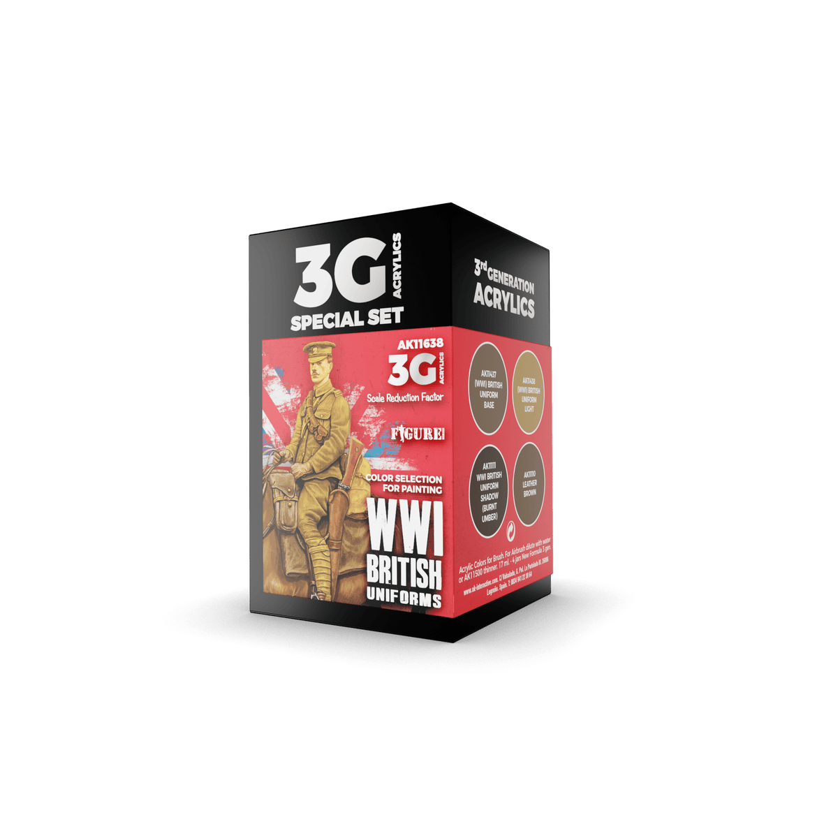 AK Interactive - 3G Special Set: WWI British Uniforms (4ct) - The Feisty Goblin Gamehouse -