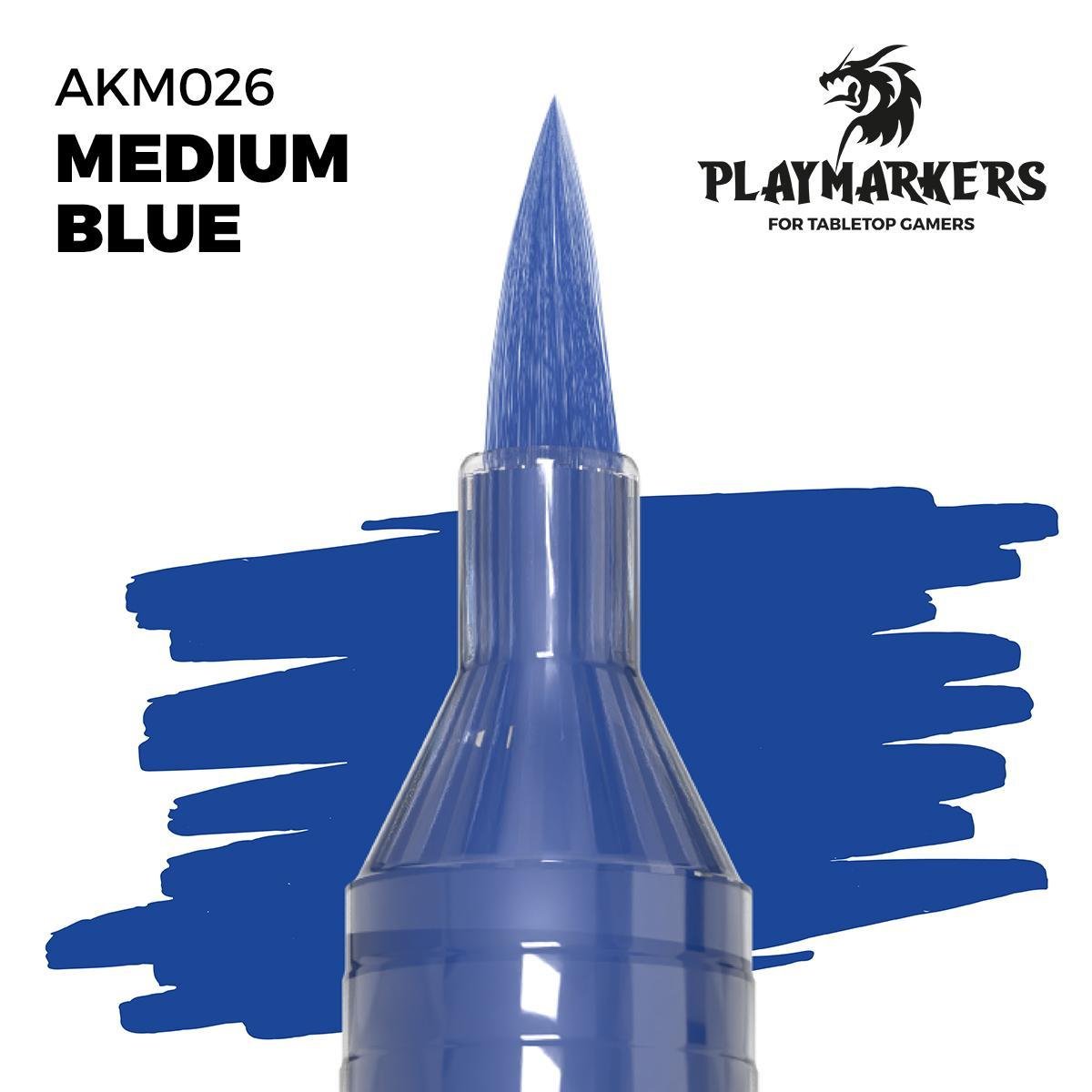 AK Interactive - Playmarker: Medium Blue - The Feisty Goblin Gamehouse -