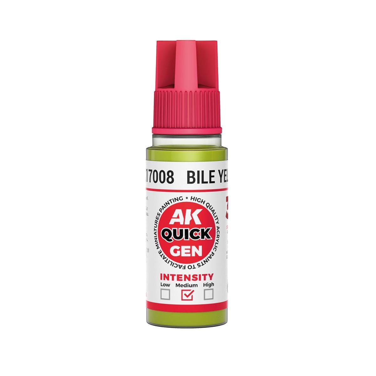 AK Interactive - Quick Gen: Bile Yellow (18 ml) - The Feisty Goblin Gamehouse -