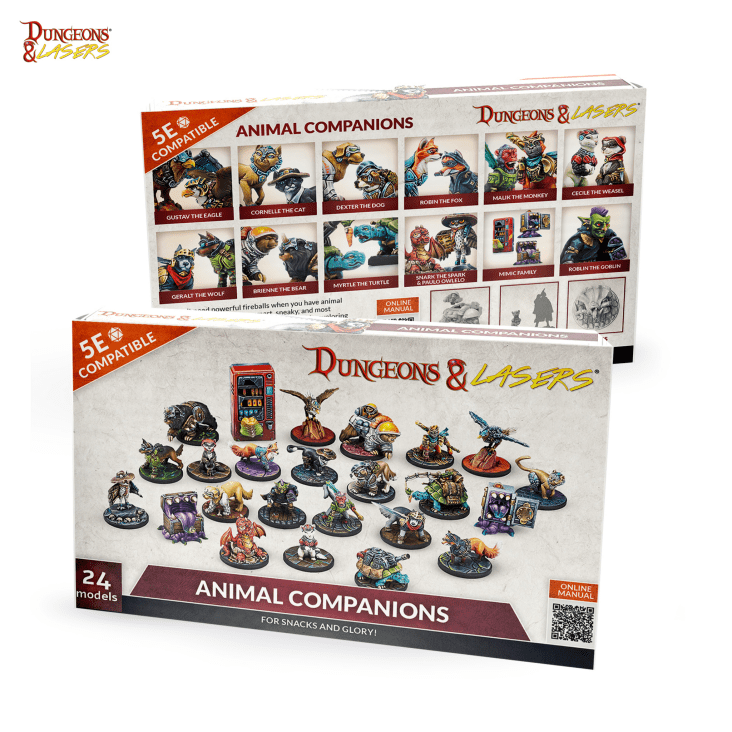 Archon Studio - Dungeons and Lasers: Animal Companions (D&L: Miniatures) - The Feisty Goblin Gamehouse -