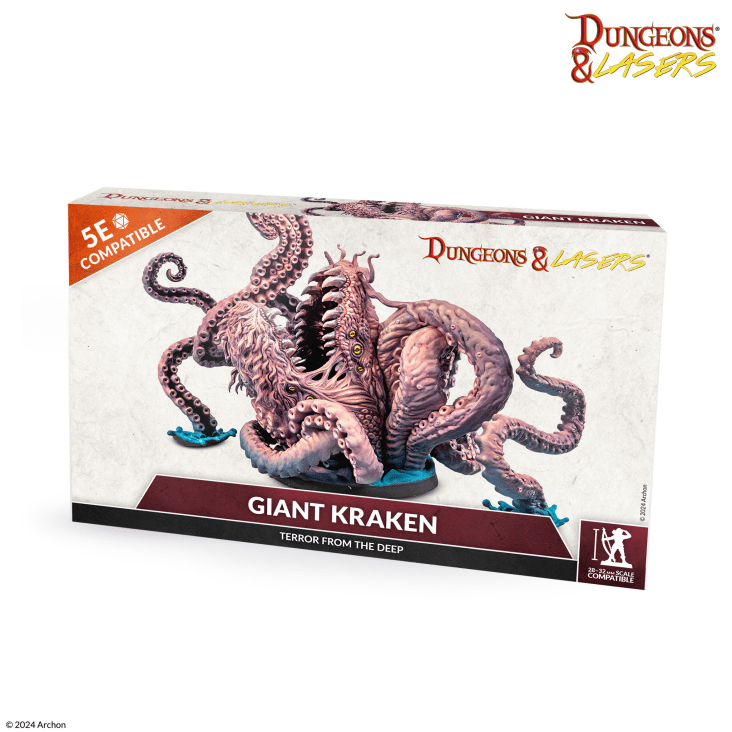 Archon Studio - Dungeons and Lasers: Giant Kraken (D&L: Miniatures) - The Feisty Goblin Gamehouse -