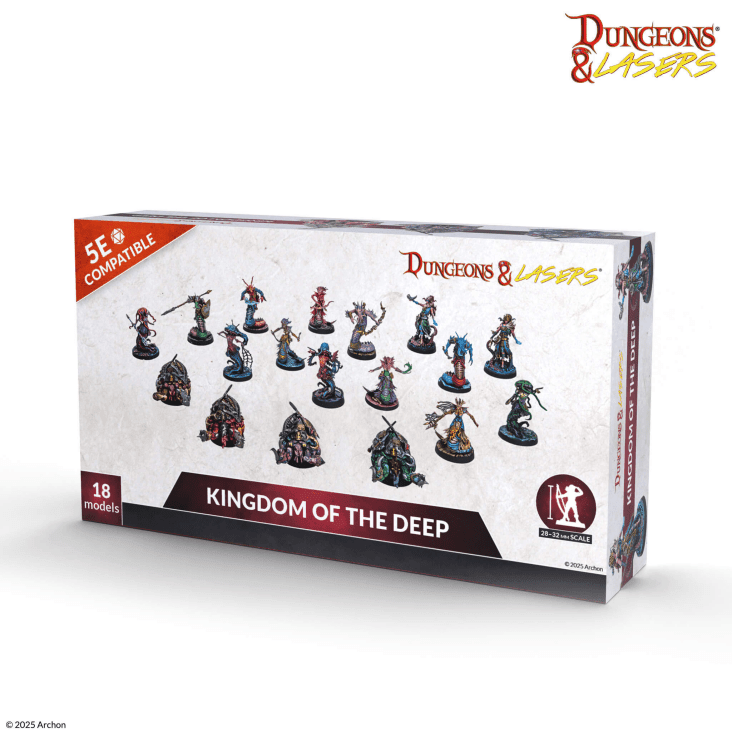 Archon Studio - Dungeons and Lasers: Kingdom Of The Deep (D&L: Miniatures) - The Feisty Goblin Gamehouse -