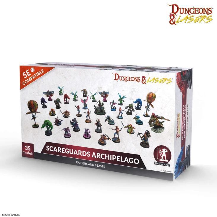 Archon Studio - Dungeons and Lasers: Raiders And Beasts Of Scareguards Archipelago (D&L: Miniatures) - The Feisty Goblin Gamehouse -
