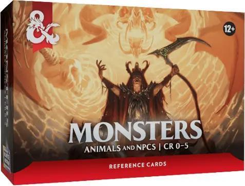 Dungeons & Dragons Reference Cards - Monsters Animals and NPC's