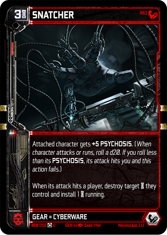 Neuroscape TCG - Snatcher GEN-060