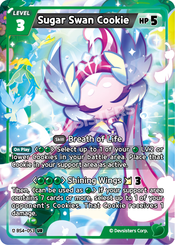 CookieRun TCG - Sugar Swan Cookie [BS4-053 UR]
