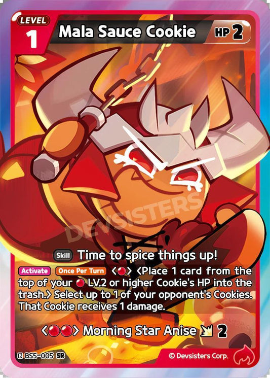 CookieRun TCG - Mala Sauce Cookie [BS5-005 SR]