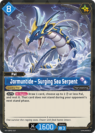 Palworld TCG - Jormuntide – Surging Sea Serpent [EBP01-027R]