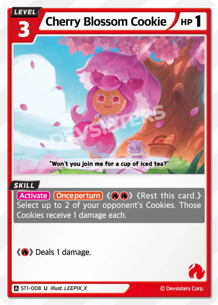 CookieRun TCG - Cherry Blossom Cookie [ST1-008 U]