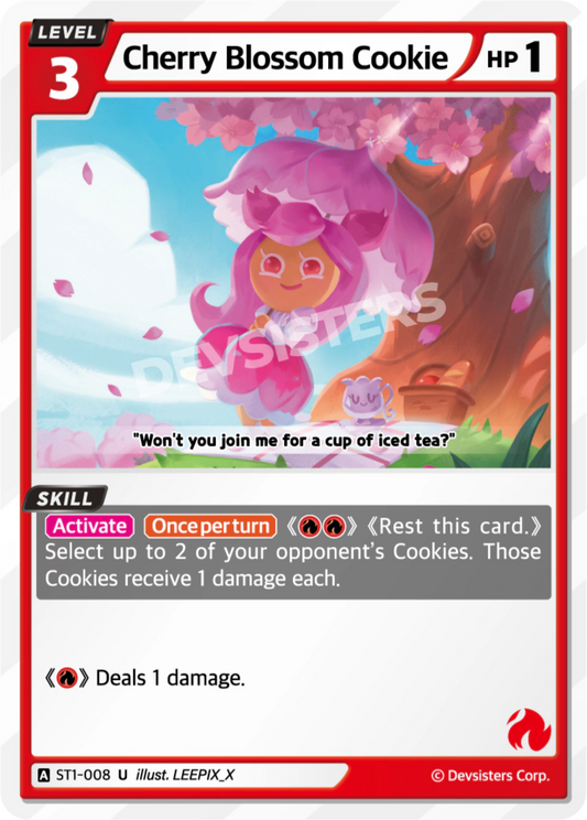 CookieRun TCG - Cherry Blossom Cookie [ST1-008 U]
