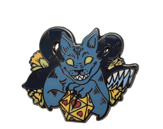 Foam Brain Games - Alice's Adventures in Diceland: Cheshire Displacer Beast - Enamel Pin