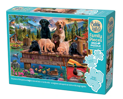 Cobble Hill - Pups and Ducks Puzzle (350 Piece)