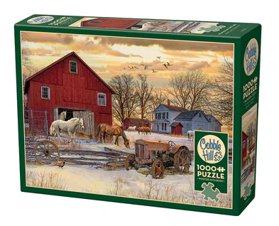 Cobble Hill - Winter on the Farm Puzzle (1000 Piece)