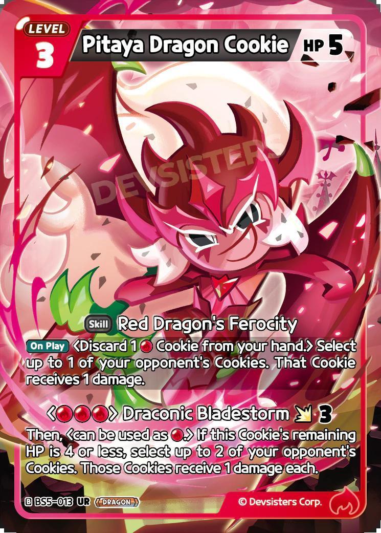 CookieRun TCG - Pitaya Dragon Cookie [BS5-013 UR]