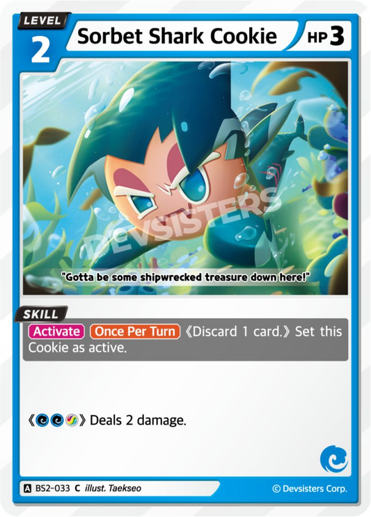 CookieRun TCG - Sorbet Shark Cookie [BS2-033 C]