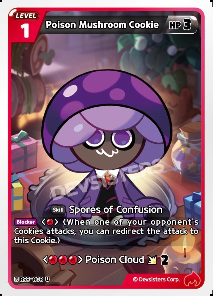 CookieRun TCG - Poison Mushroom Cookie [BS8-008 U]