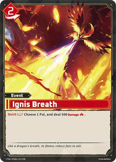 Palworld TCG - Ignis Breath [ETD01-011TSR]
