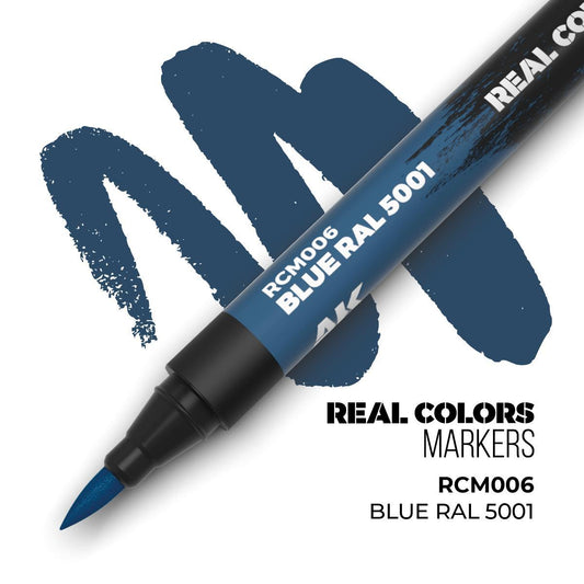 AK Interactive - Real Colors Markers: Blue RAL 5001