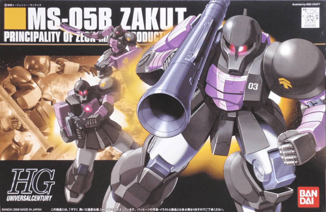 Bandai Gundam - Gunpla HGUC: MS-06R-1A Zakul, Black Tri Stars (1/144 | 151) - The Feisty Goblin Gamehouse -