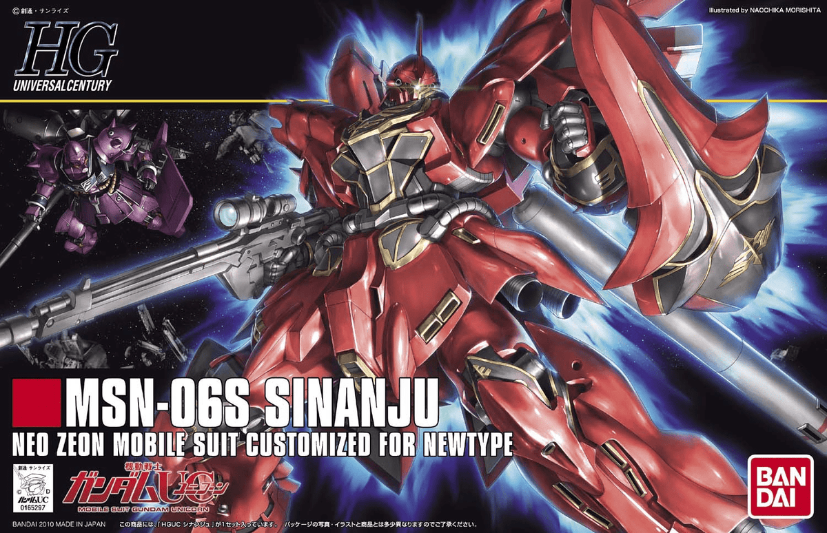 Bandai Gundam - Gunpla HGUC: MSN-06S Sinanju (1/144 | 116) - The Feisty Goblin Gamehouse -