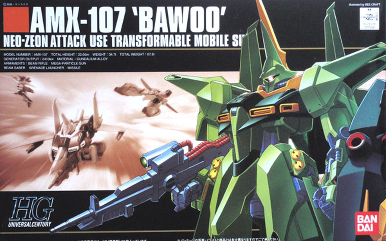 Bandai Namco - Gunpla HGUC: AMX-107 Bawoo (1/144 | 31) - The Feisty Goblin Gamehouse -