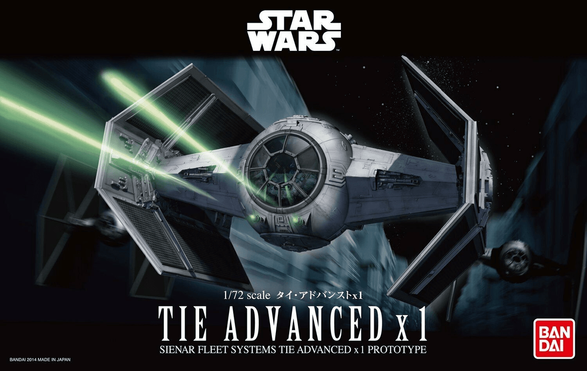 Bandai Namco - Model Kit: Darth Vader's Tie Advanced Starfighter (1/72 | Star Wars) - The Feisty Goblin Gamehouse -