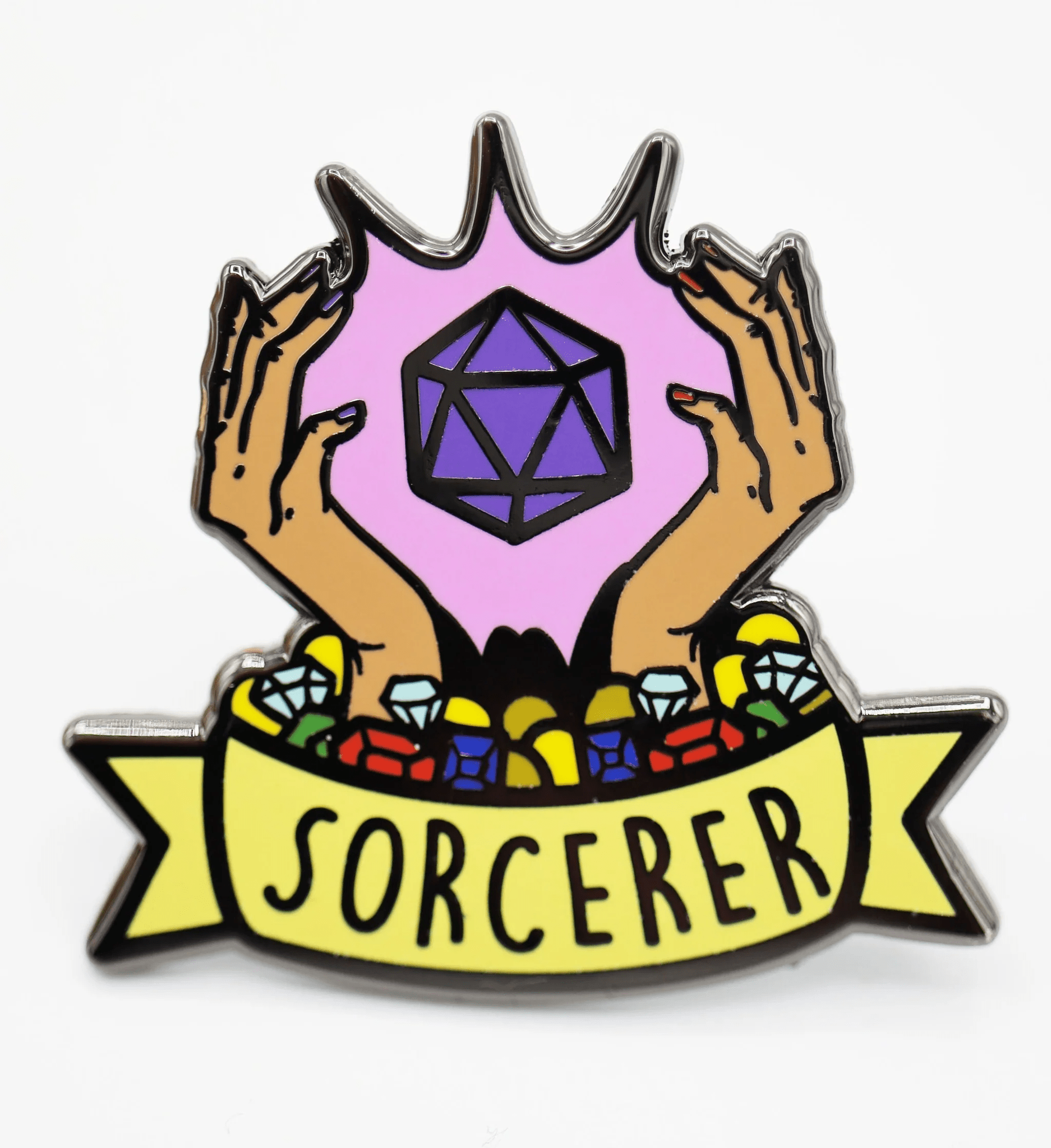 Banner Class Pin - Sorcerer - The Feisty Goblin Gamehouse -