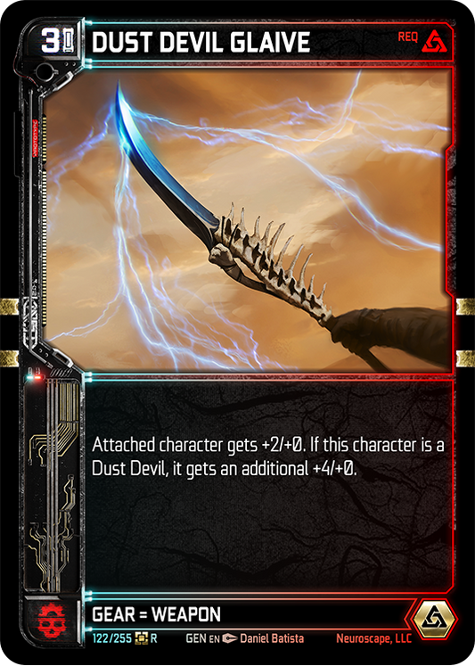 Neuroscape TCG - Dust Devil Glaive GEN-122