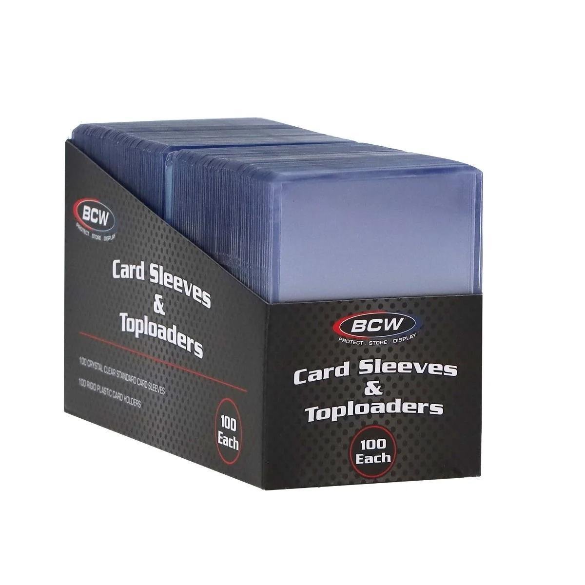 BCW - Card Sleeve and Toploader Combo Pack (100 ct) - The Feisty Goblin Gamehouse -