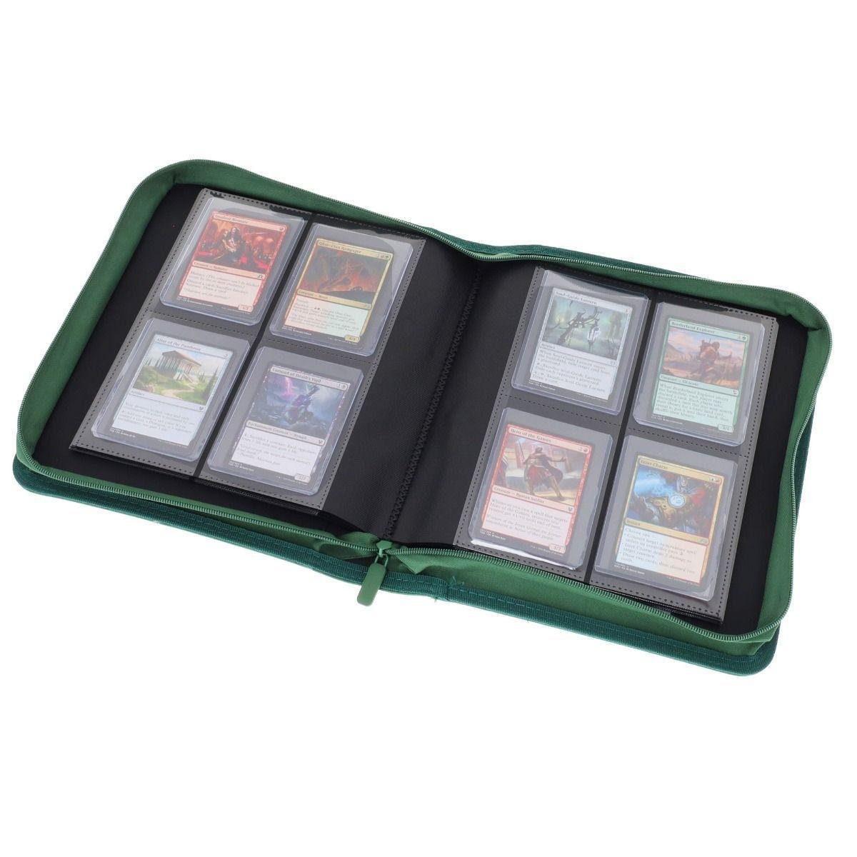 BCW - Z-Folio 4-Pocket LX Album: Toploaders, Green - The Feisty Goblin Gamehouse -