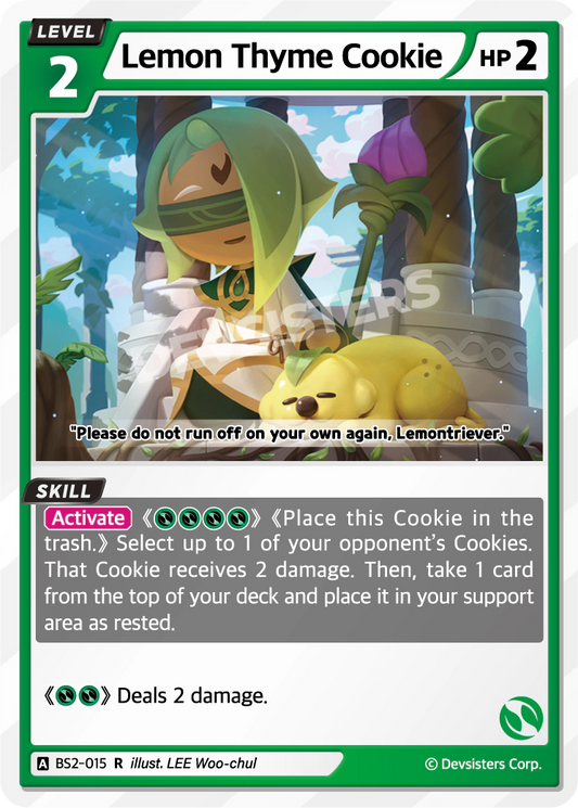 CookieRun TCG - Lemon Thyme Cookie [BS2-015 R]