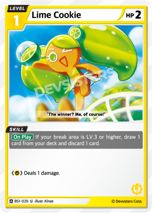 CookieRun TCG - Lime Cookie [BS1‑029 U]