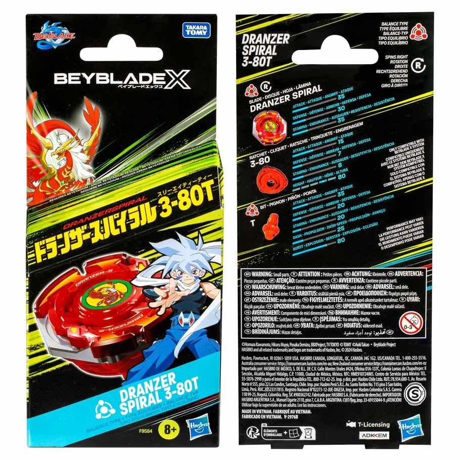 Beyblade - X: Dranzer Spiral 3-80T - The Feisty Goblin Gamehouse -