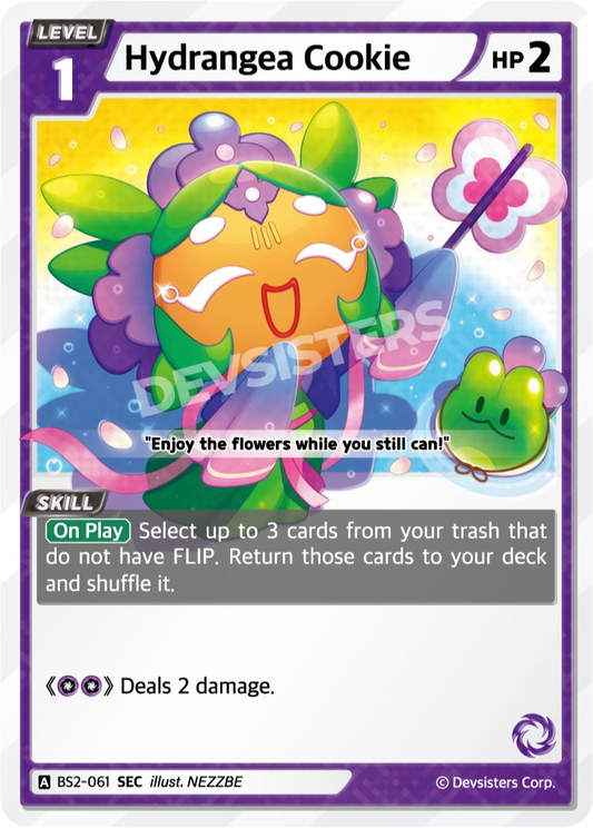 CookieRun TCG - Hydrangea Cookie [BS2-061 SEC]