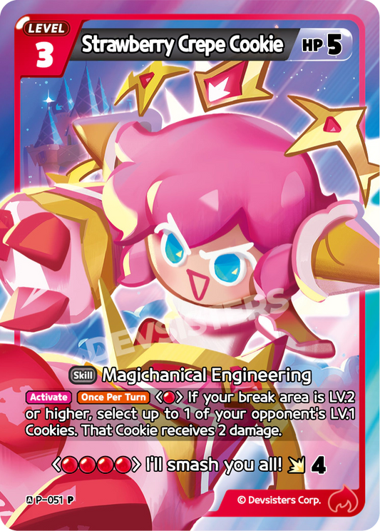 CookieRun TCG - Strawberry Crepe Cookie [P-051]